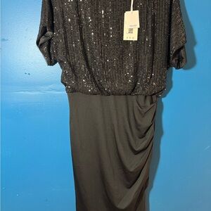 Grace Karin Shimmering Black Sequin Dress